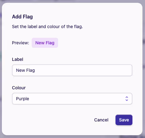 Settings flags add